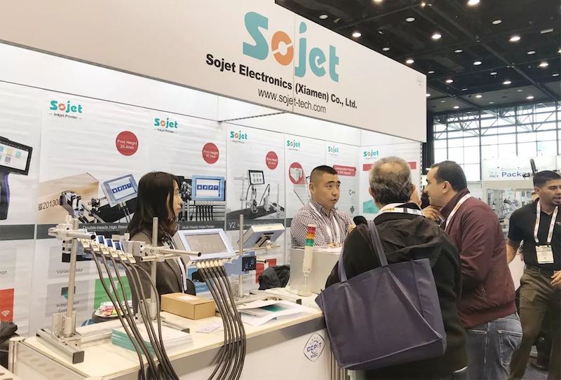SOJET高解析喷码机参加2018美国芝加哥国际包装展会PACK EXPO